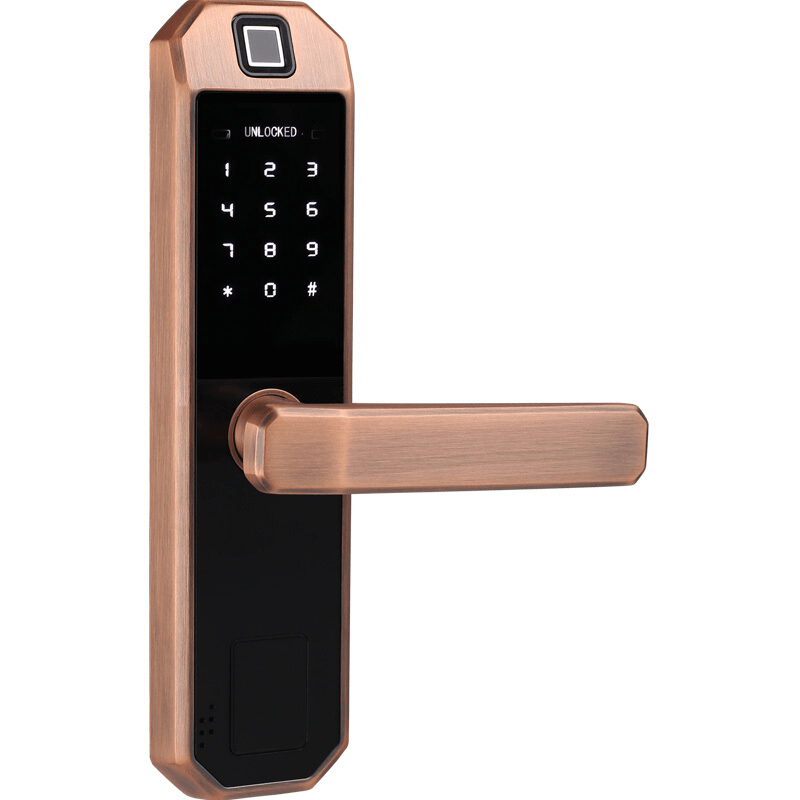 F1 Smart Fingerprint Door Lock with Keypad Electronic Intelligent Security Lock Household Bedroom Anti-Theft Door Password Card Key Locker