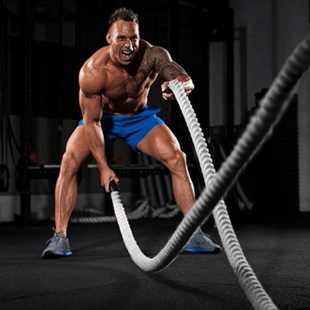 38Mmx12/15M Battle Power Rope Sport Bootcamp Exercise Fitness Battling Training