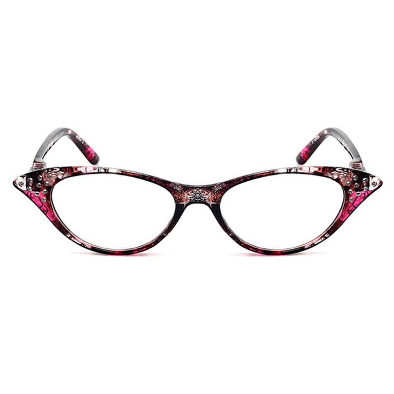 Women Cat Eye Flower Frame Reading Glasses