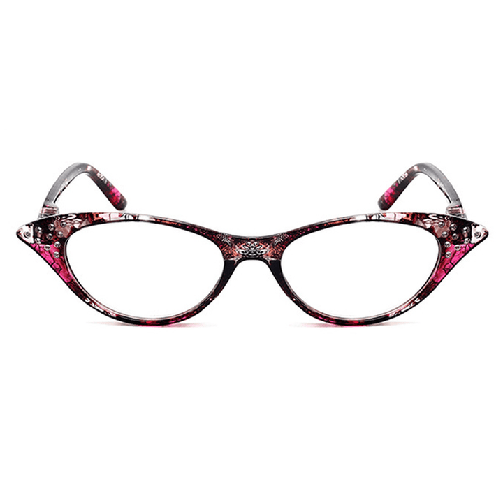 Women Cat Eye Flower Frame Reading Glasses