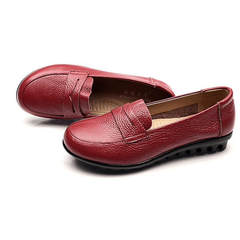 New Women Soft Casual Comfortable Flats Loafers Slip-On Fashion round Toe Flats Shoes