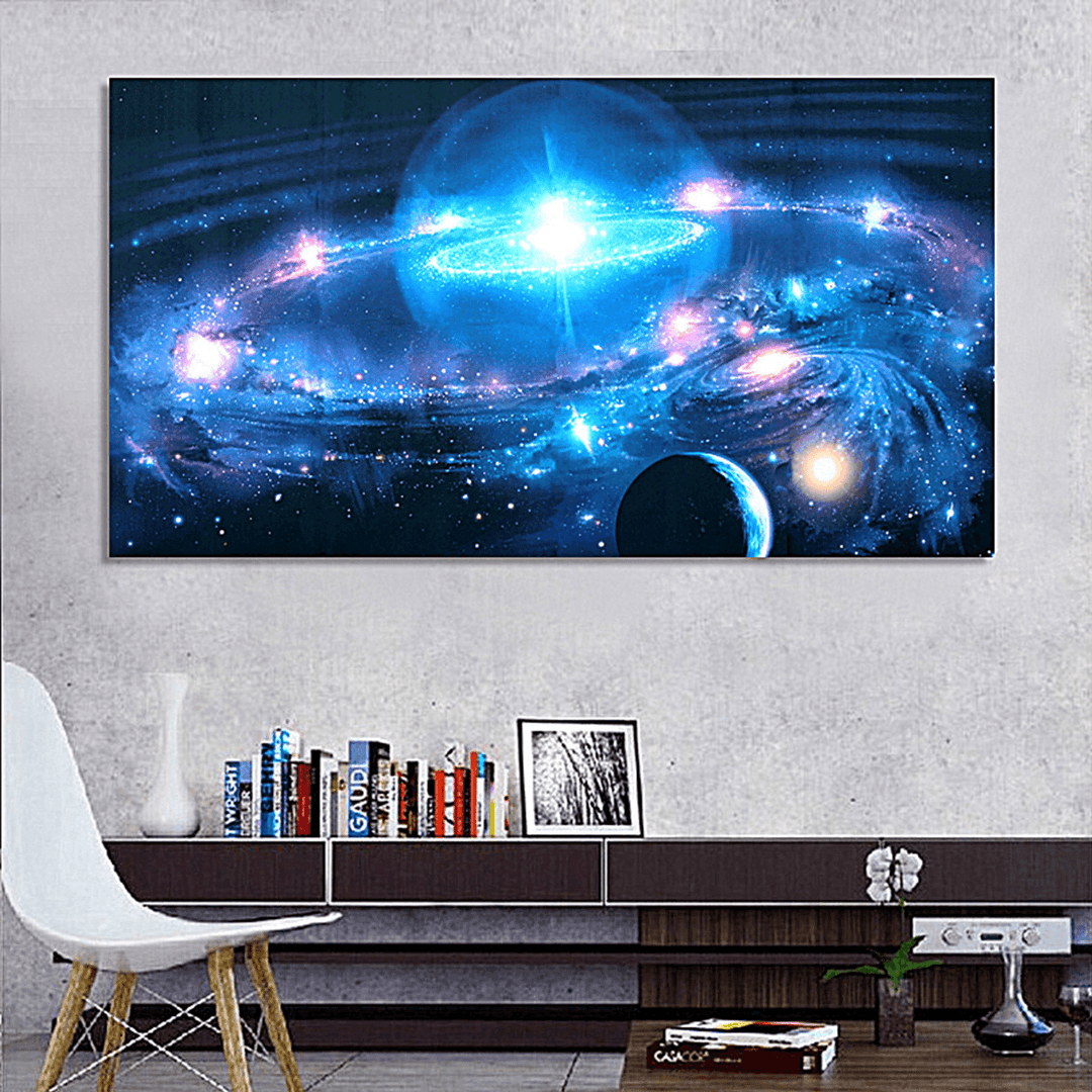 43*24 Inch Andromeda Galaxy Stars Universe Space Silk Poster Art Wall Home Decor Paints