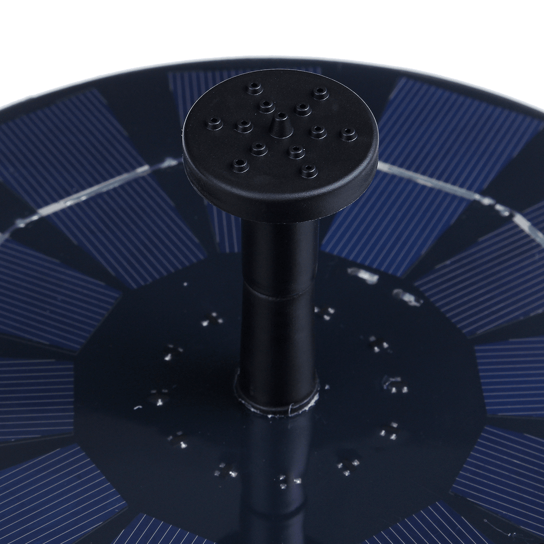 300L/H Solar Power Bird Bath Fountain Floating Pond Water Pump Bird Feeder