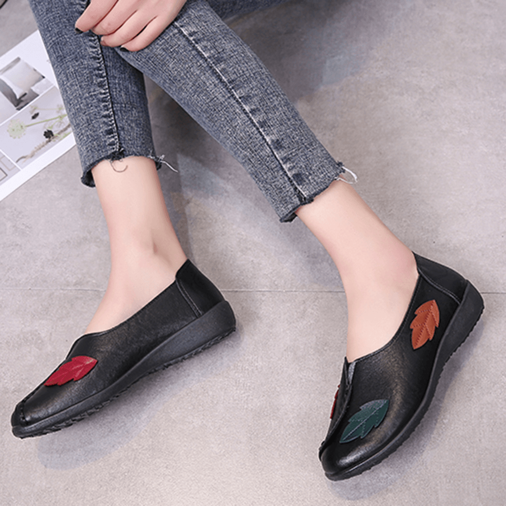 Soft Comfy Flower Flats Women Loafers