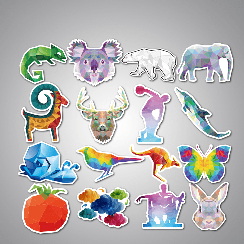 35Pcs Animal Car Stickers Mixed Funny Cartoon for Luggage Laptop Computers Bicycles Decor Motorcycle Mixed Cartoon Vinyl Decals Pvc Waterproof Sticker