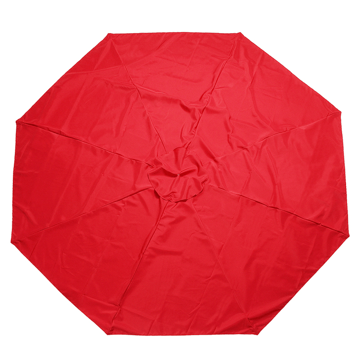 GREATT 3M Outdoor Umbrella Canopy Replacement Fabric Garden Parasol Roof for 8 Arm Sun Cover