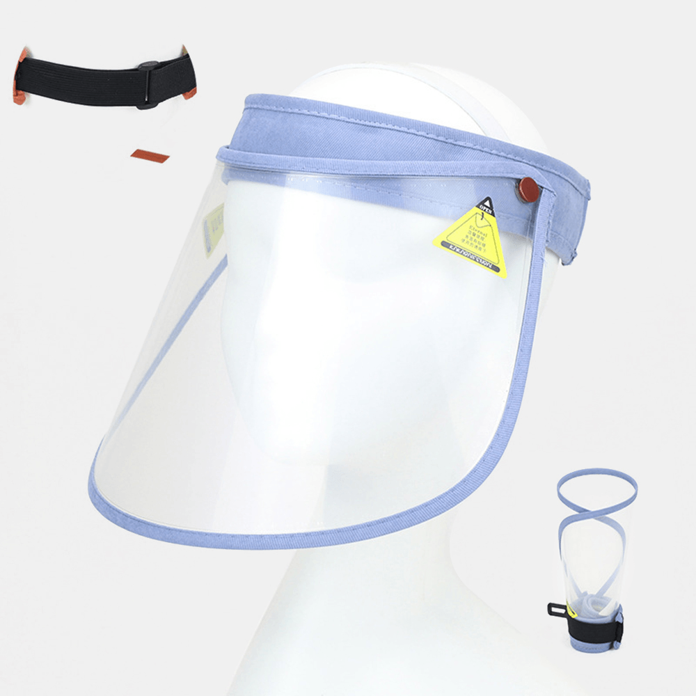 Transparent Dustproof Cap Portable Big Brim Cover Face Hat Empty Top Hat