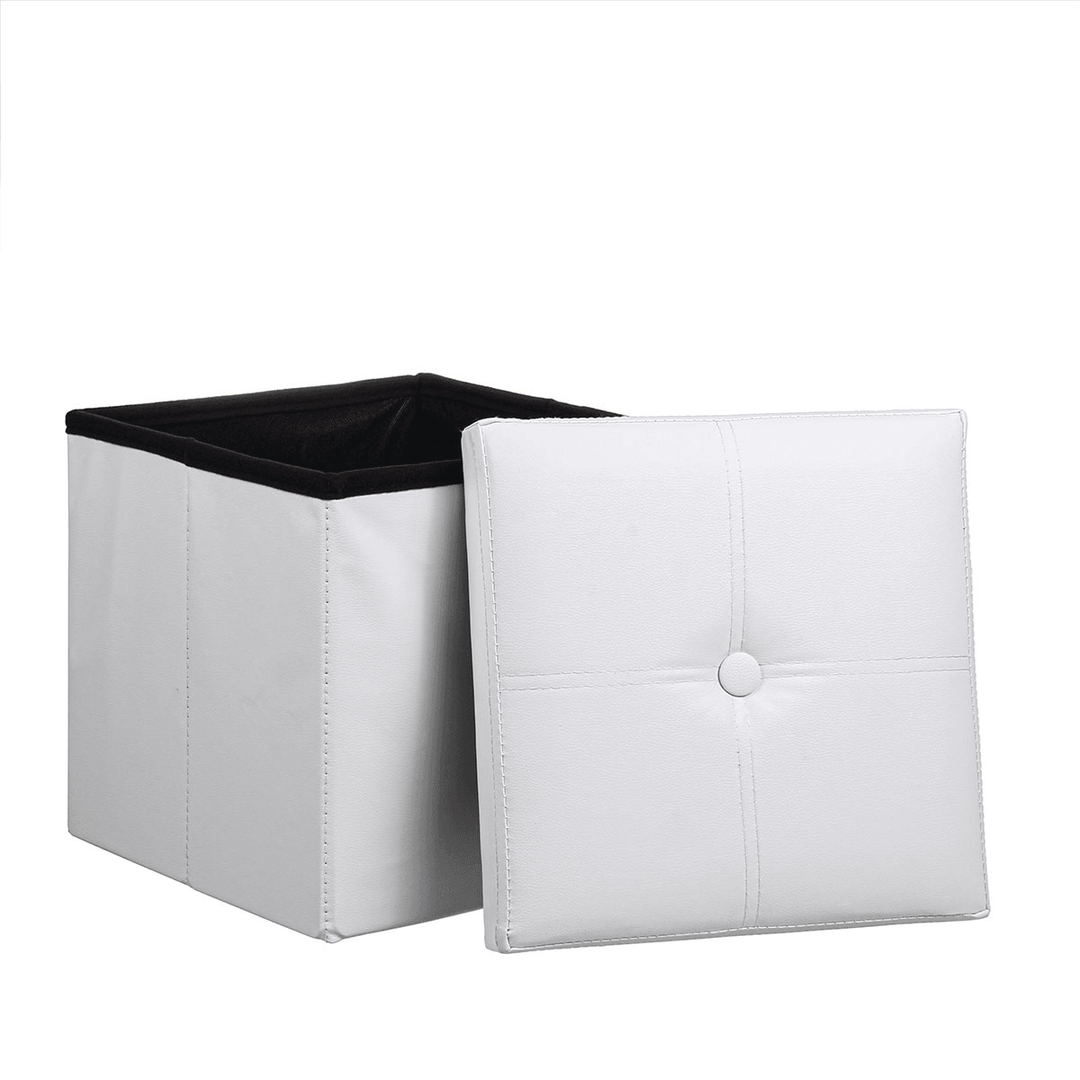 Multifunctional Storage Stool PU Leather Sofa Ottoman Bench Footrest Box Seat Footstool Square Chair Home Office Furniture