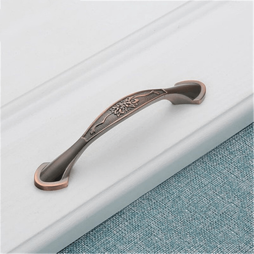 Cabinet Door Handle Amber Green Red Bronze American Simple Drawer Handle Surface Mounted Single Hole Furniture Solid Handle - MRSLM