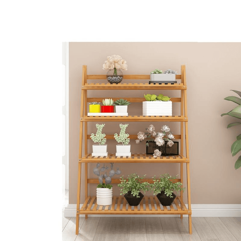 Plant Shelves Flower Stand Floor Living Room Multi-Layer Rackbalcony Folding Green Hanging Orchid Pot Plant Stand