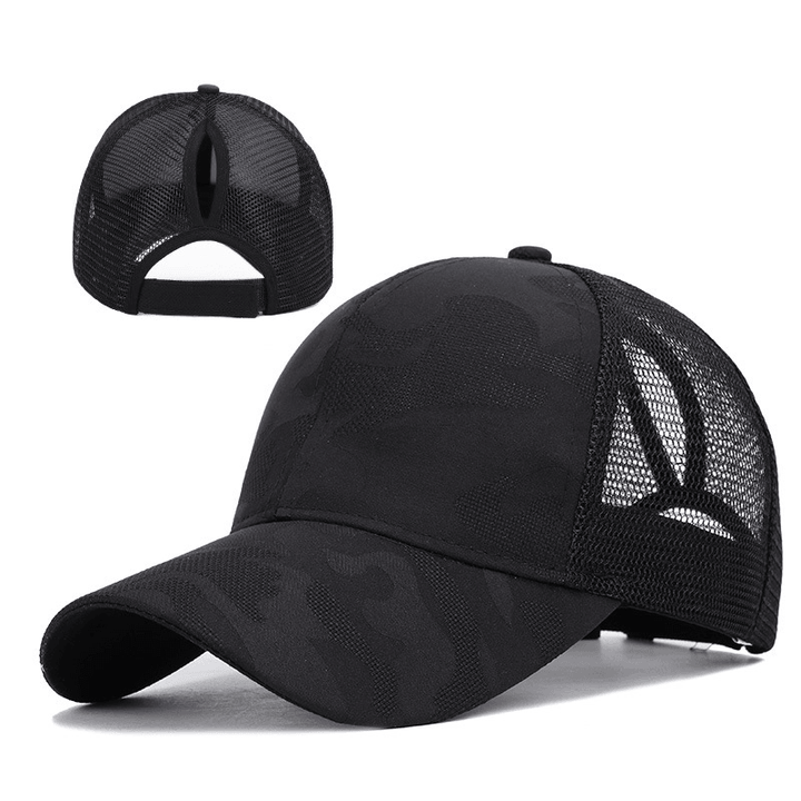 New Arrival Ladies Summer Fashion Sports Ponytail Baseball Cap Women Messy Bun Baseball Hat - MRSLM