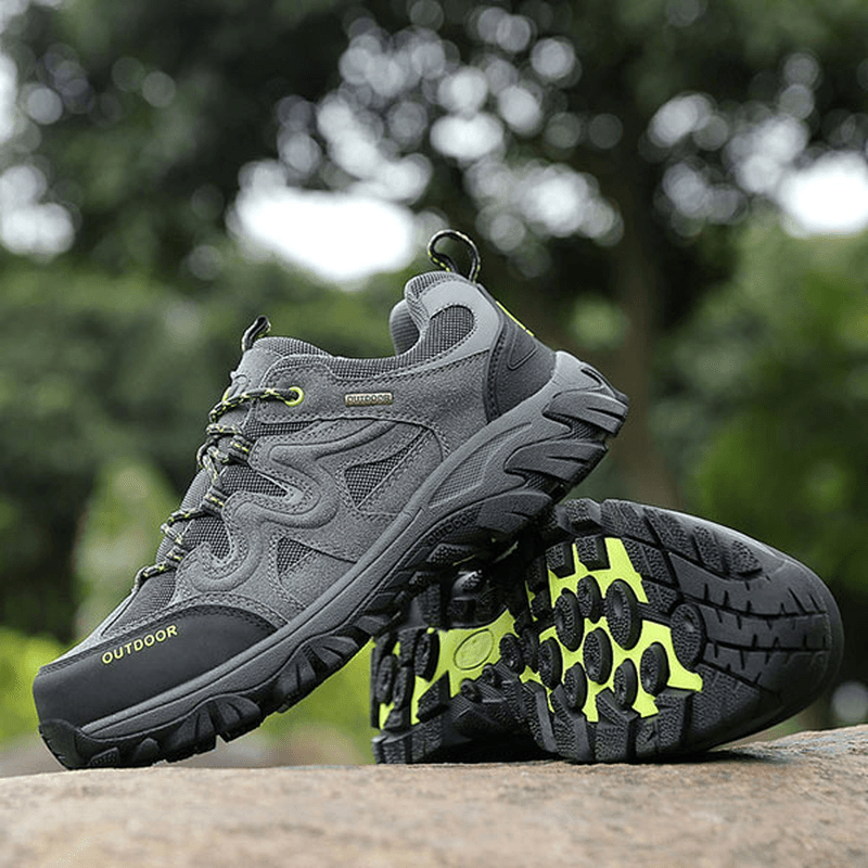 Big Size Men Comfortable Wear Resistant Outsole Outdoor Hiking Athletic Shoes