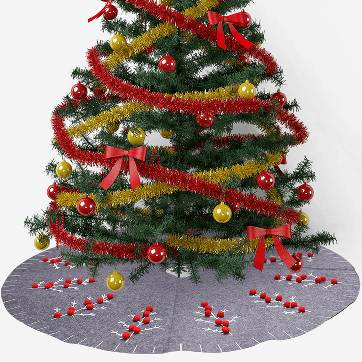 2020 Christmas Decor 120Cm New Year Xmas Tree Carpet Foot Cover Christmas Tree Skirt Aprons for Home Decoration