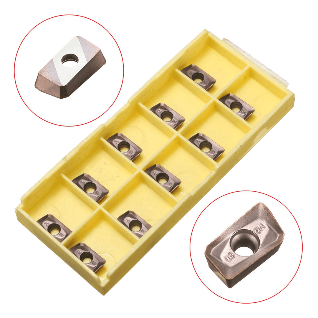 Drillpro 10Pcs APMT1135PDER-M2 VP15TF Milling Carbide Insert for BAP300R Turning Tool