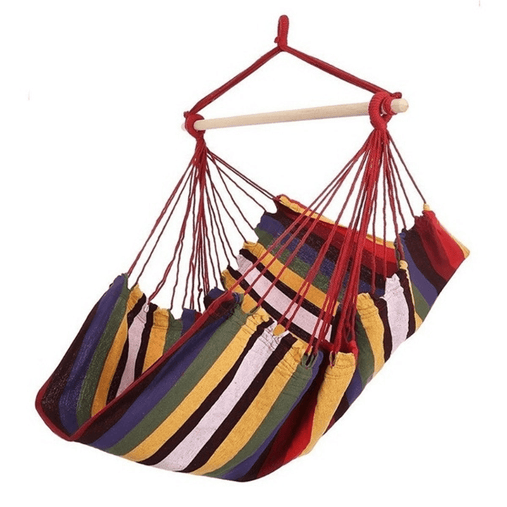 Garden Hammock Chair Hanging Swing Seat with 2 Cushions Outdoor Camping