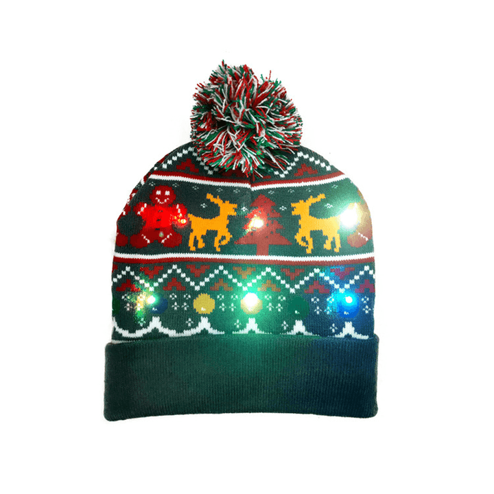 Christmas Knitted Hat with Flanging Ball