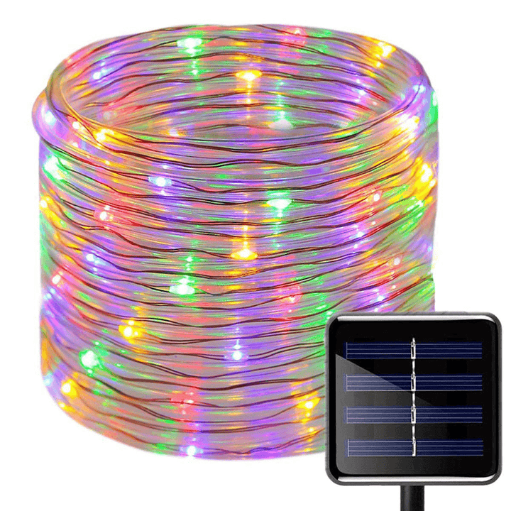 50 Leds Solar Rope Tube Light Led String STRIP Waterproof Outdoor Garden Light