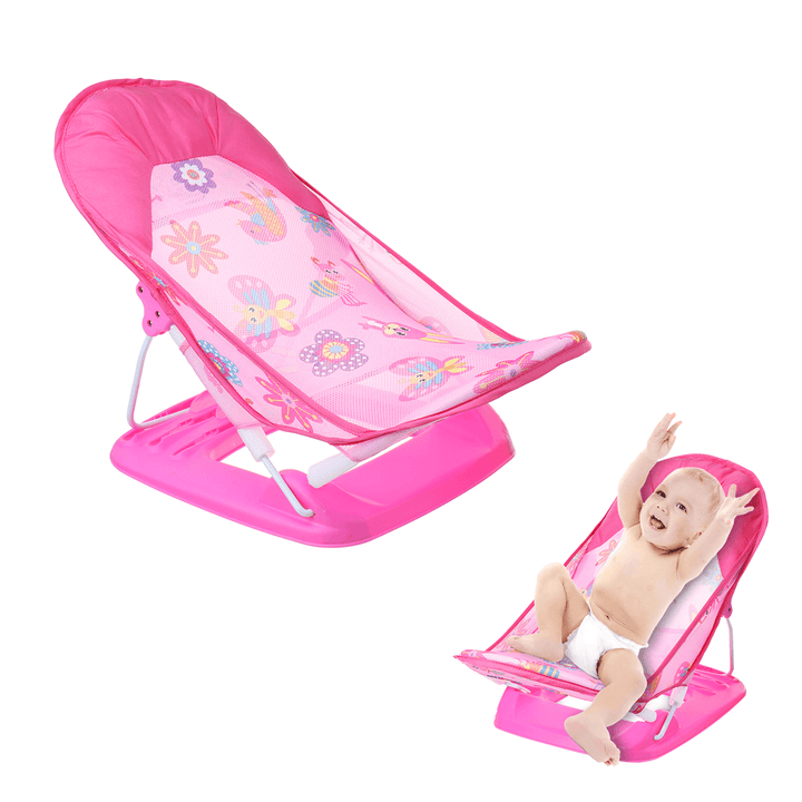 Baby Swing Seat Folding Portable Baby Bath Shower Chair for 0~12 Month Baby