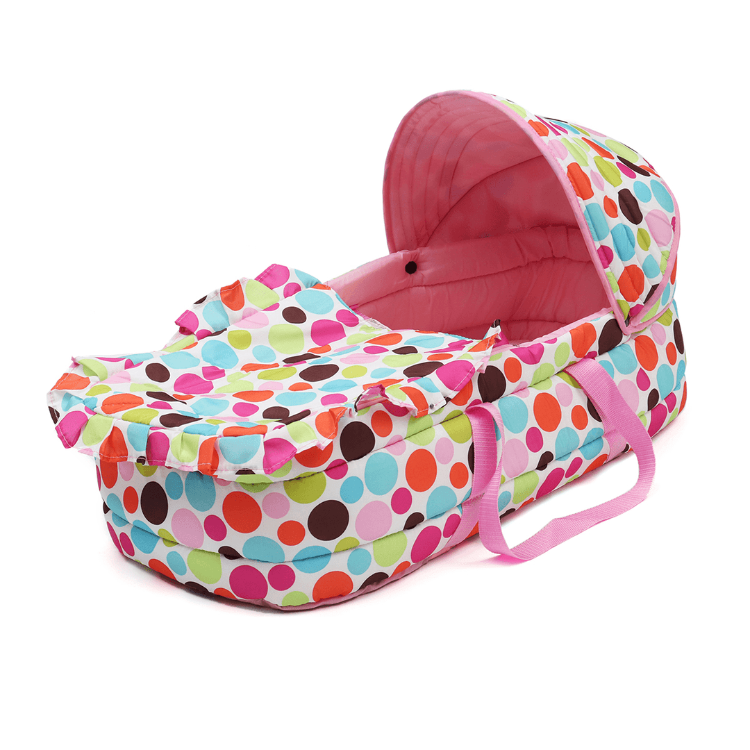 Portable Newborn Baby Infant Moses Basket Bed Baby Cradle Bassinet Travel Comfortable