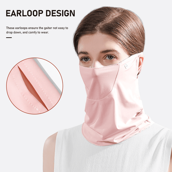 Summer Face Cover Face Scarf Balaclava UV Protction Earloop Neck Gaiter Breathable Outdoor Sports Women