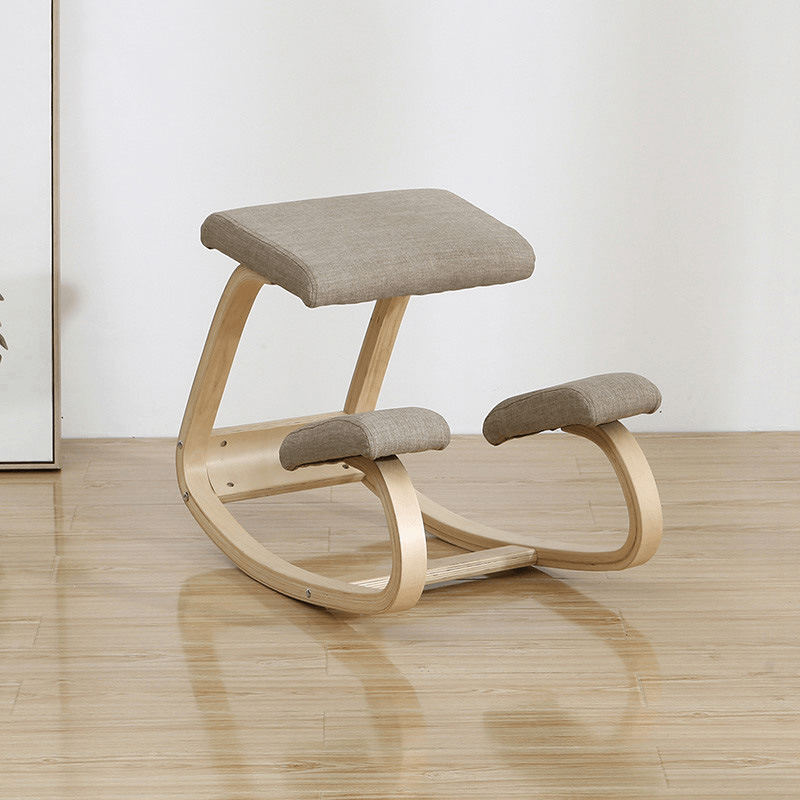 Birch Kneeling Chair Ergonomics Functional Chair Curvy Maintaining Correct Posture