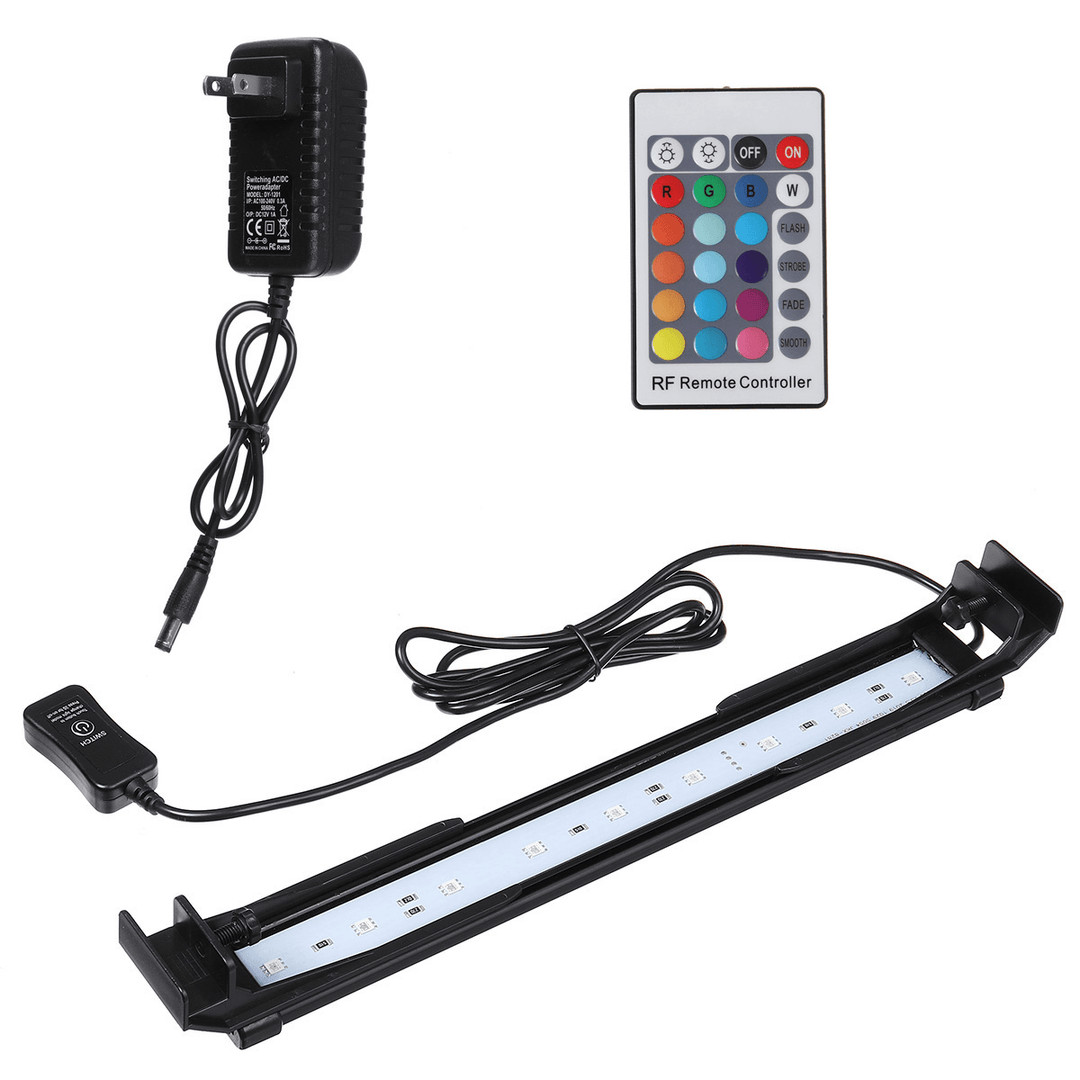 32CM Aquarium Cover Lighting Color Change Dimmable LED Light Bar Suitable for Aquarium/Fish Tank with Remote Control - MRSLM