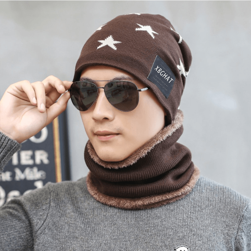 Five Pointed Star Woolen Hat Autumn and Winter Warm Knitted Parent Child Hat