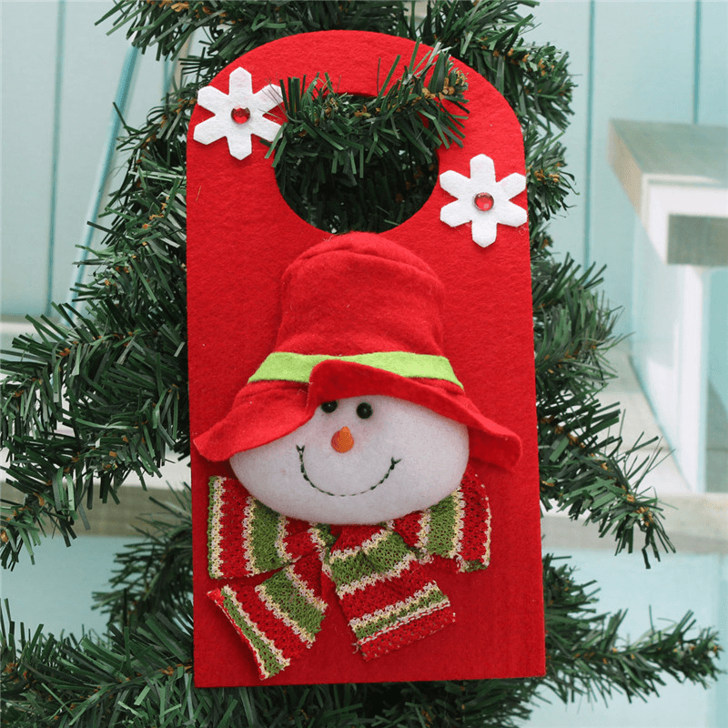 Christmas Xmas Decoration Hanging Santa Clau Snowman Elk Christmas Decoration - MRSLM