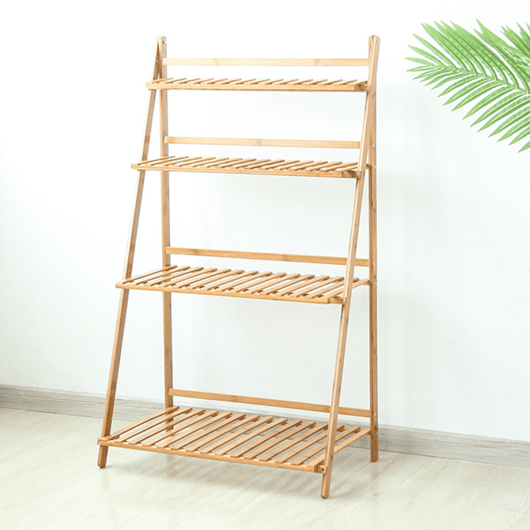 Plant Shelves Flower Stand Floor Living Room Multi-Layer Rackbalcony Folding Green Hanging Orchid Pot Plant Stand