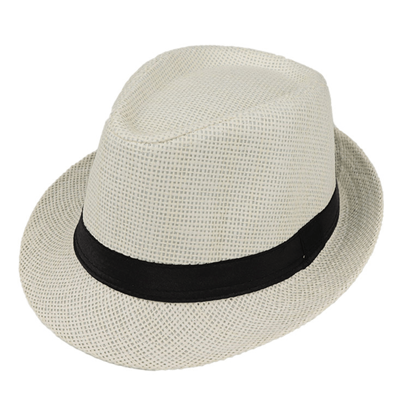 Monofilament Straw Hat Solid Color Parent-Child