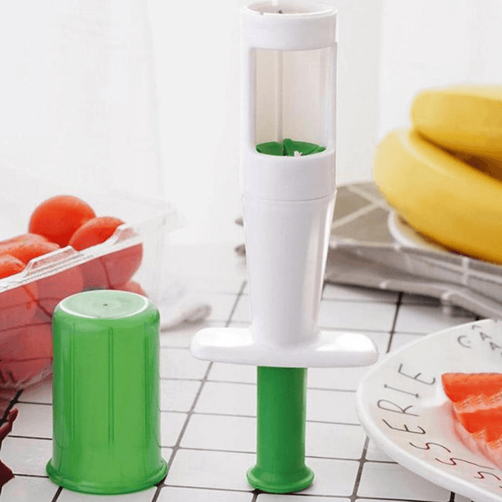 1PC Slicer Grape Small Tomato Slicer for Salad Kitchen Infant Food Supplement Tool ABS Stainless Steel Fruit Slicing Tool