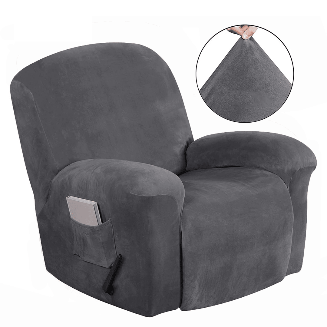 Recliner Cover Non Slip Stretch Suede Couch Armchair Chair Covers Protector