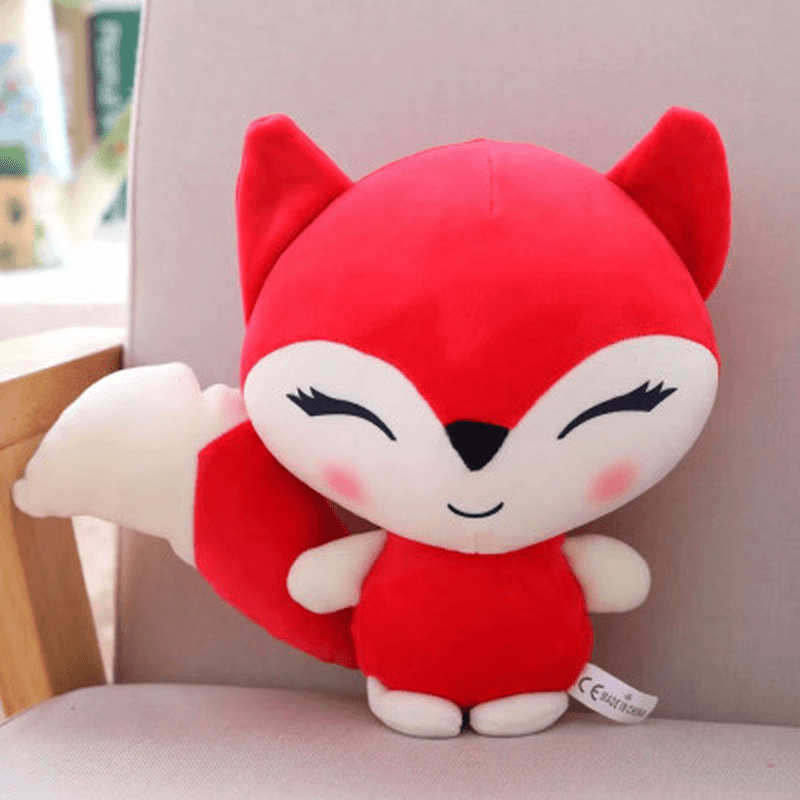 Cartoon Little Fox Doll Plush Toy Soft Ragdoll Cute Children'S Doll Give Girl Birthday Gift