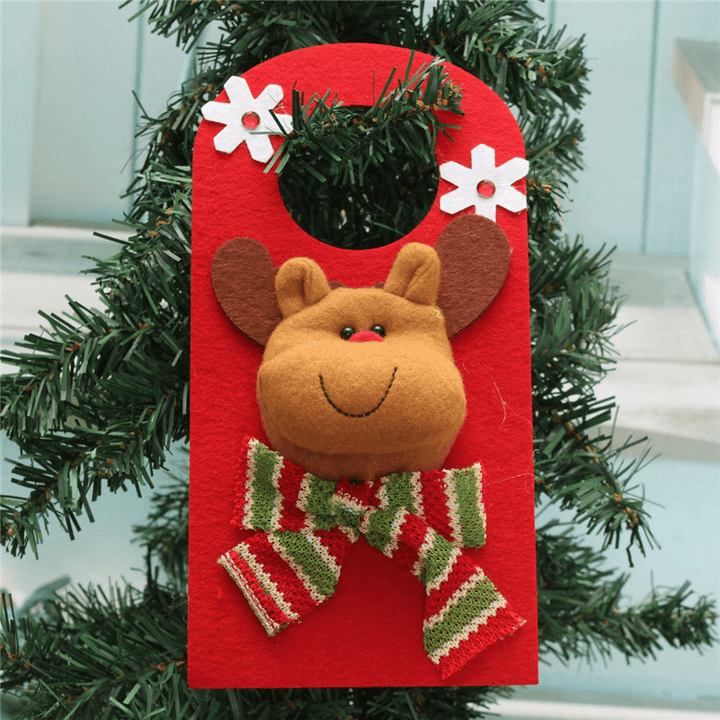 Christmas Xmas Decoration Hanging Santa Clau Snowman Elk Christmas Decoration - MRSLM