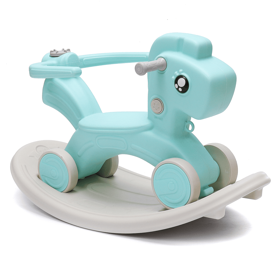 2 in 1 Toddler Little Rocking Horse Baby Walker Ride on Toy Kids Rocker Small Household Kindergarten Chair Supplies