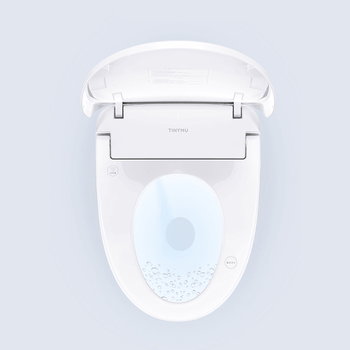 Tinymu Pro Smart Toilet Seat Cover Instant Heating IPX4 Waterproof 8 Cleaning Mode 4 Gear Temperature Adjustable Bidet with LED Night Light Auto Wind Drying