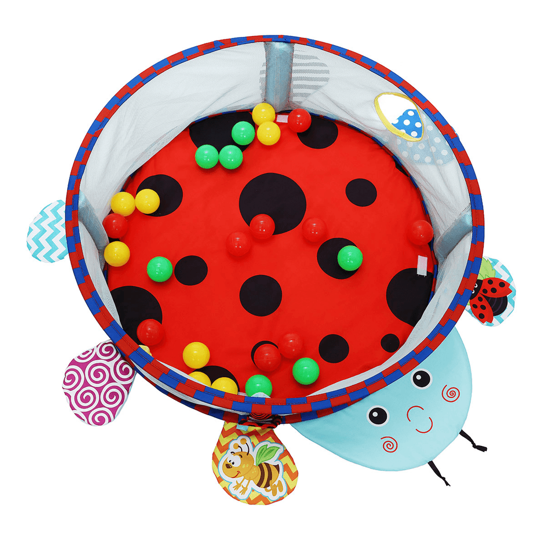 3 in 1 Infant Play Mat round Cartoon Ant Crawling Blanket Infant Game Pad Play Rug Kids Activity Mat Gym Folding Infant Mat