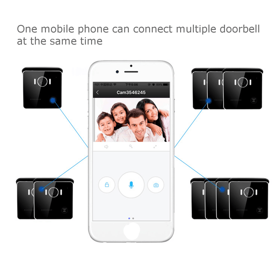 Wireless Doorbell Camera Wifi Remote Video Door Intercom IR Security Bell Phone