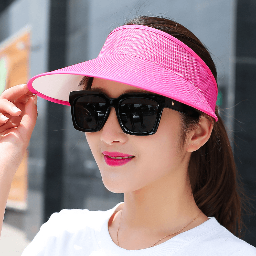 Men Women Outdoor UV Protection Empty Top Hat