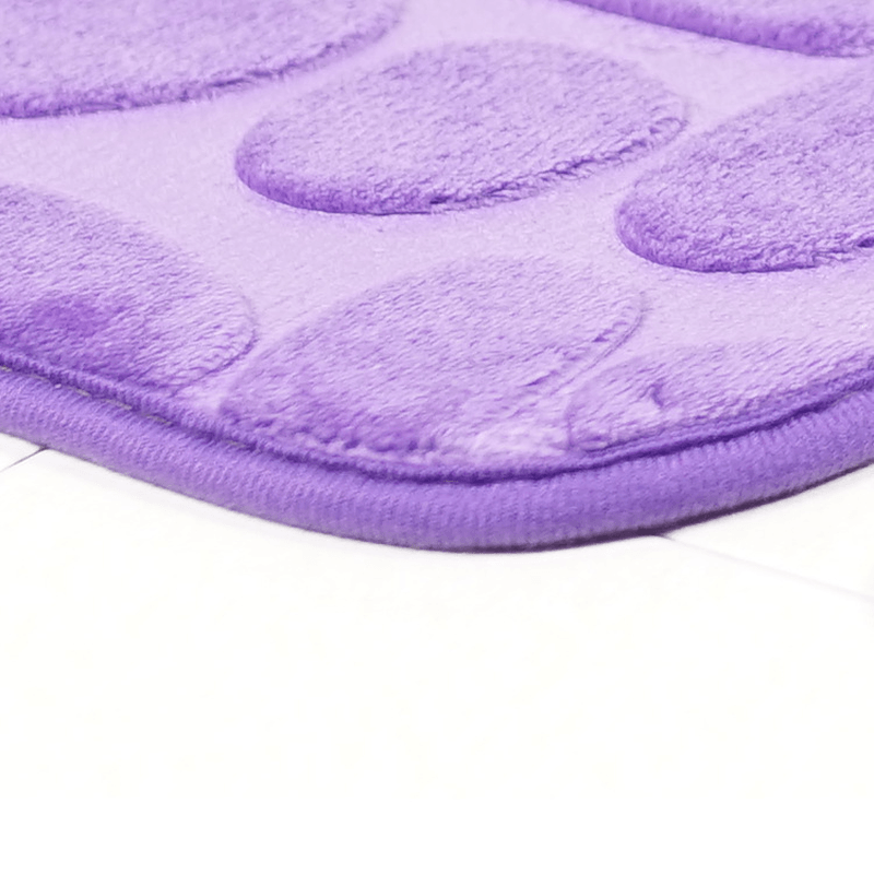 2Pcs Flannel Toilet Lid Bath Rugs Soft Floor Home anti Slip Liner Memory Foam Durable Cover Shower Carpets Bathroom Mat Set