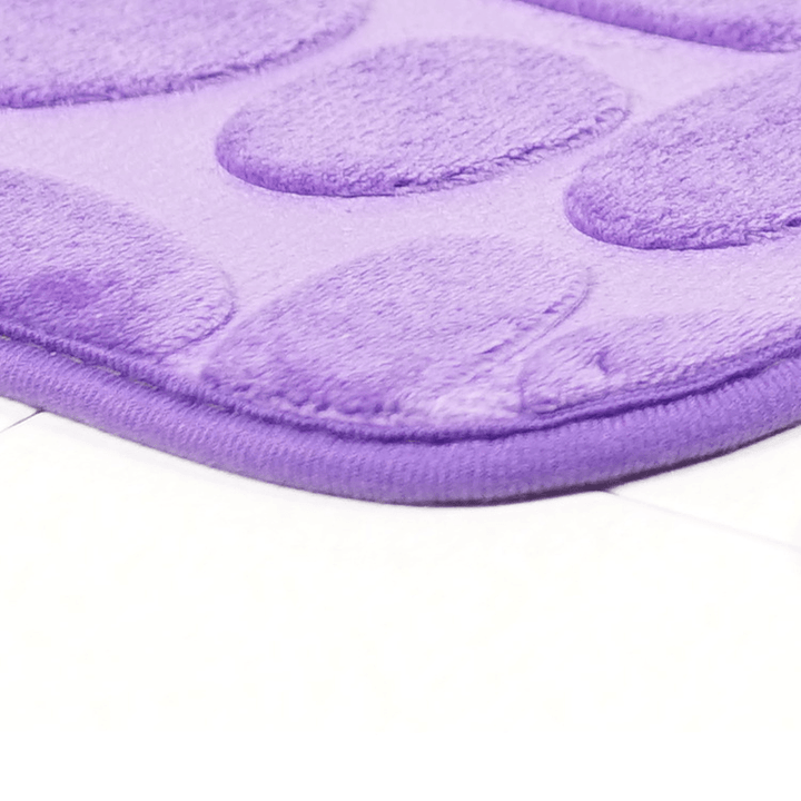 2Pcs Flannel Toilet Lid Bath Rugs Soft Floor Home anti Slip Liner Memory Foam Durable Cover Shower Carpets Bathroom Mat Set