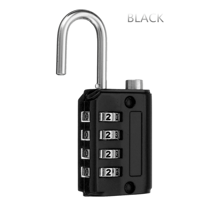 Mini 4 Digit Combination Safety Security Padlock Number Luggage Travel Code Drawer Lock - MRSLM