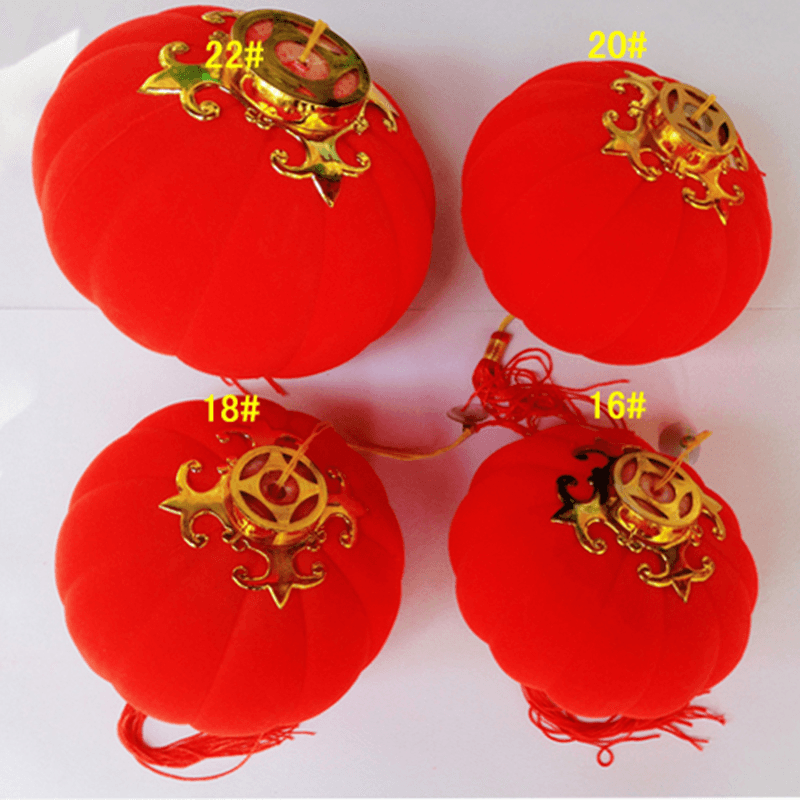 16 Pcs Chinese Red Lantern New Year Decoration Chinese Spring Festival Lanterns Decorations