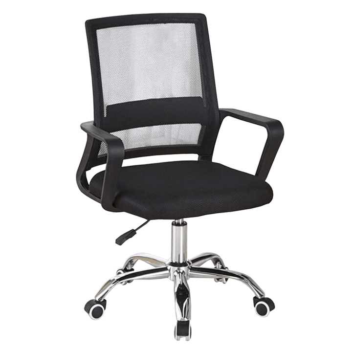 Office Mesh Chair Ergonomic Swivel Mid-Back Computer Desk Seat Metal Base Adjustable Lifting Chair Home Office Furniture - MRSLM