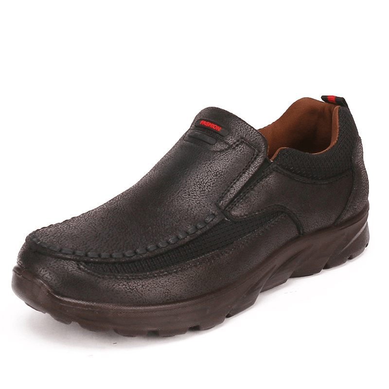 Men Breathable Non Slip Comfy Slip on Casual Business Shoes