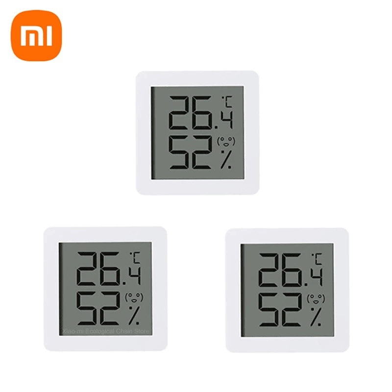 4Pcs XIAOMI Miaomiaoce Mini Version Electric Thermometer Hygrometer LCD Display High-Precision Temperature Humidity Sensor