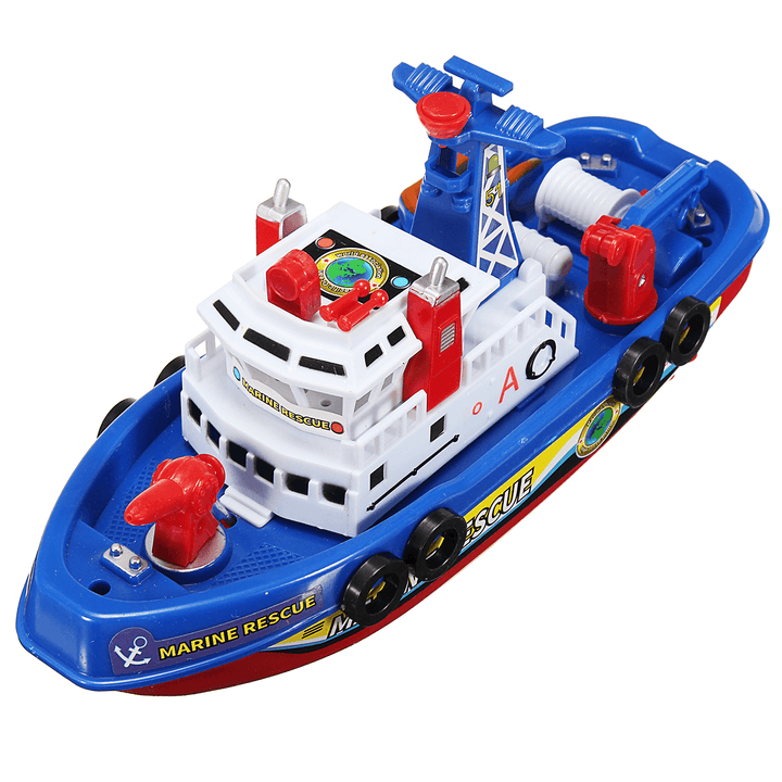 Kids Electric Fireboat Toy Children Rescue Water Spray Light Music Baby Bath Toy BoysÔºÜGirls Gift