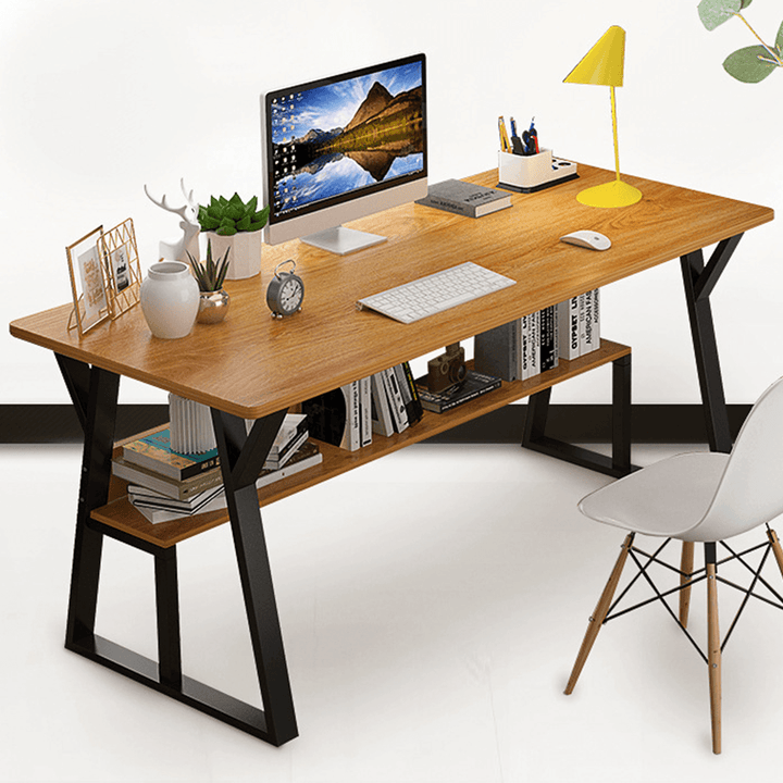 Desktop Computer Desk Simple Modern Desk Bookshelf All-In-One Creative Student Writing Desk Office Home Bedroom