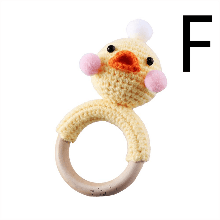 Baby Knitted Rattle Bell Ring Sounding Rattle Toy