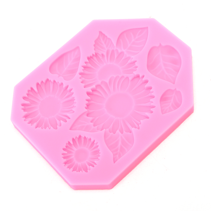 Food Grade Silicone Cake Mold DIY Chocalate Cookies Ice Tray Baking Tool Flowers and Leaves Shape